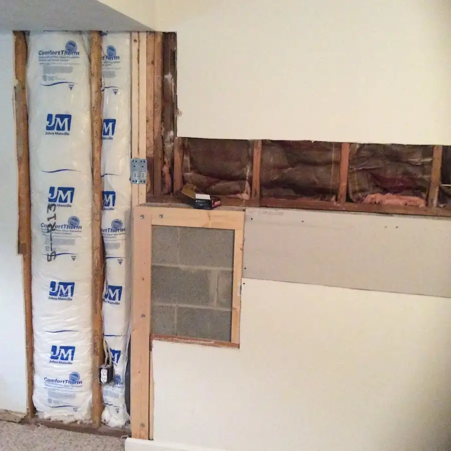 Wall insulation replacement during Structural Drying in Greenwood